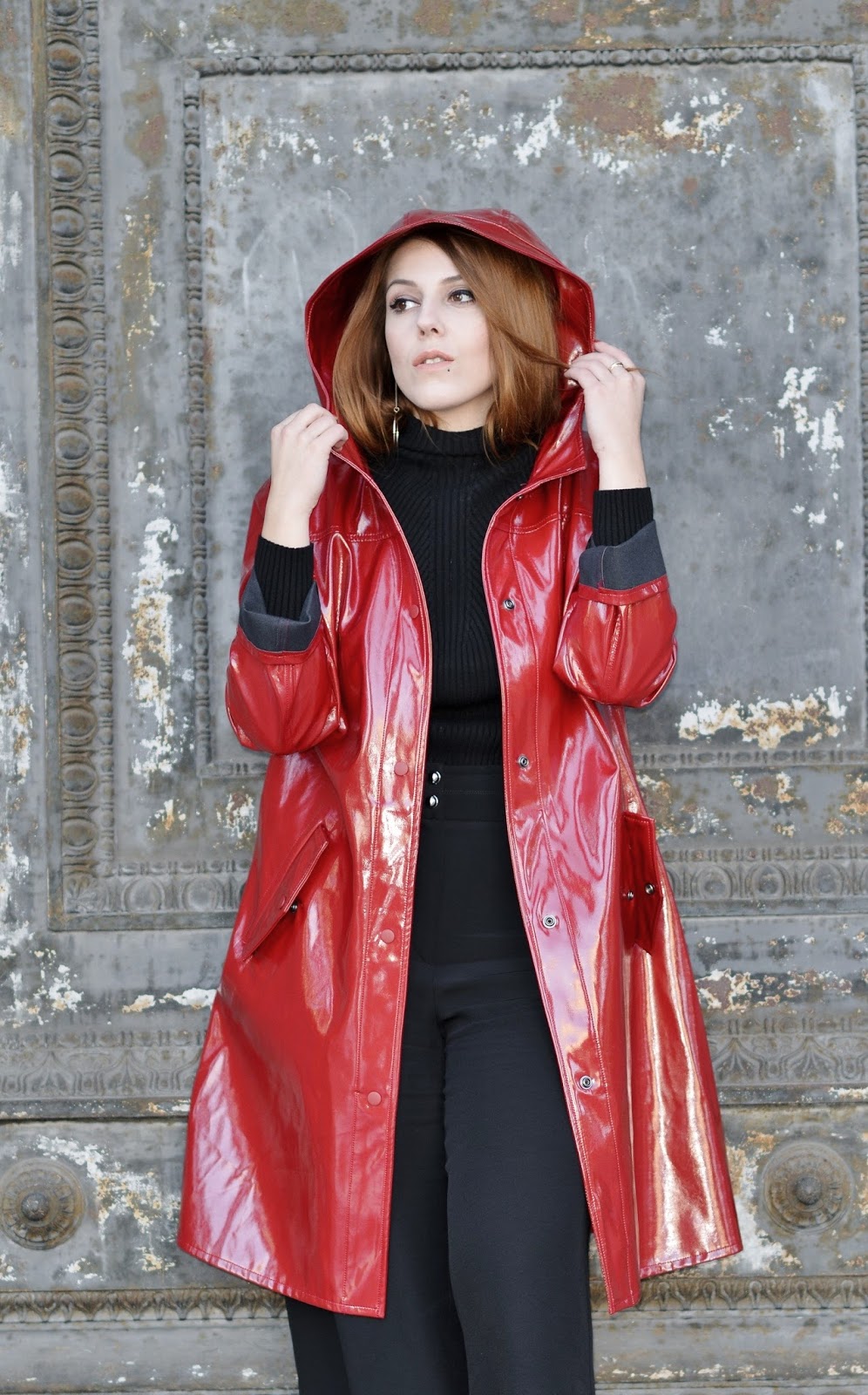 parka rouge femme zara