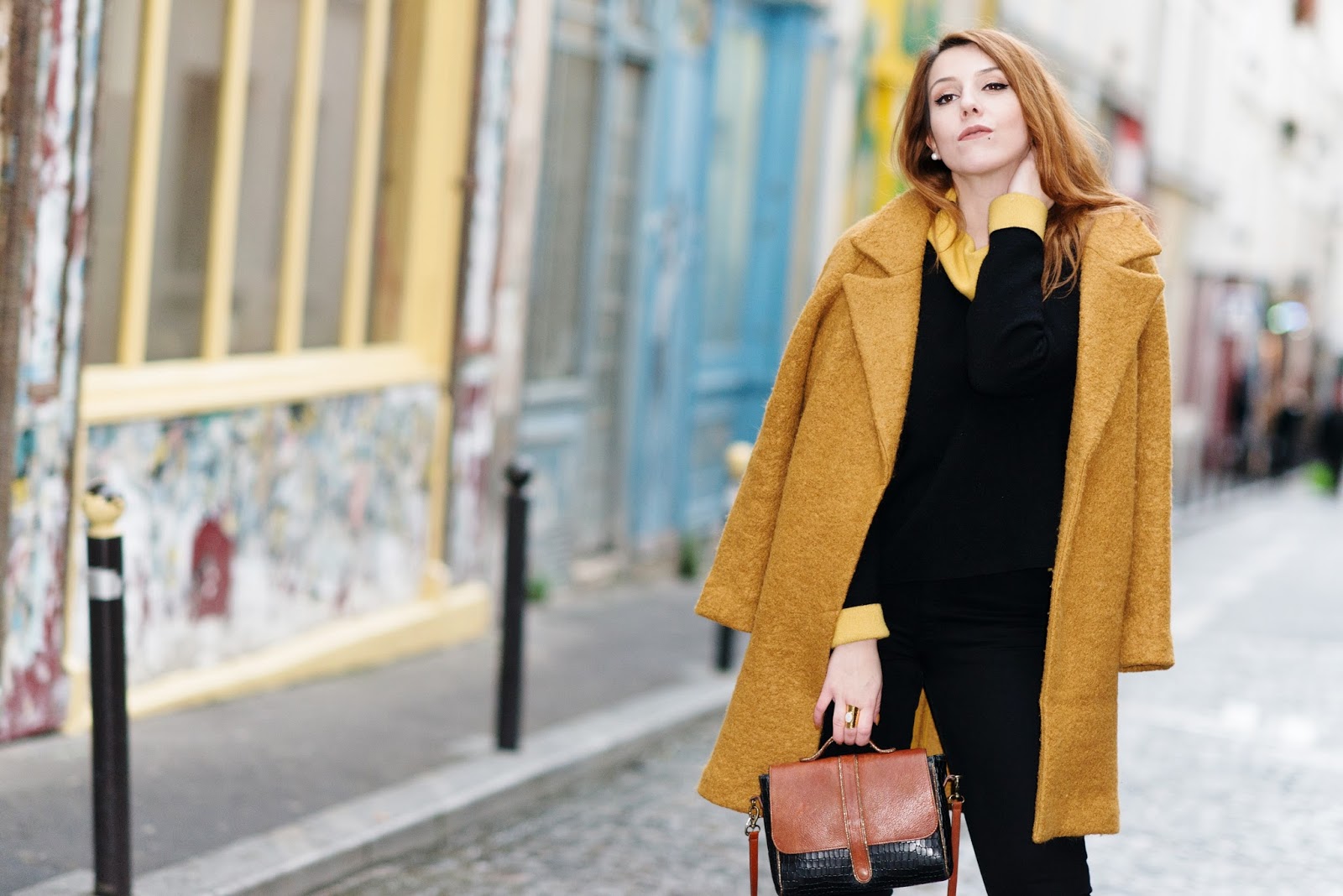 manteau promod jaune