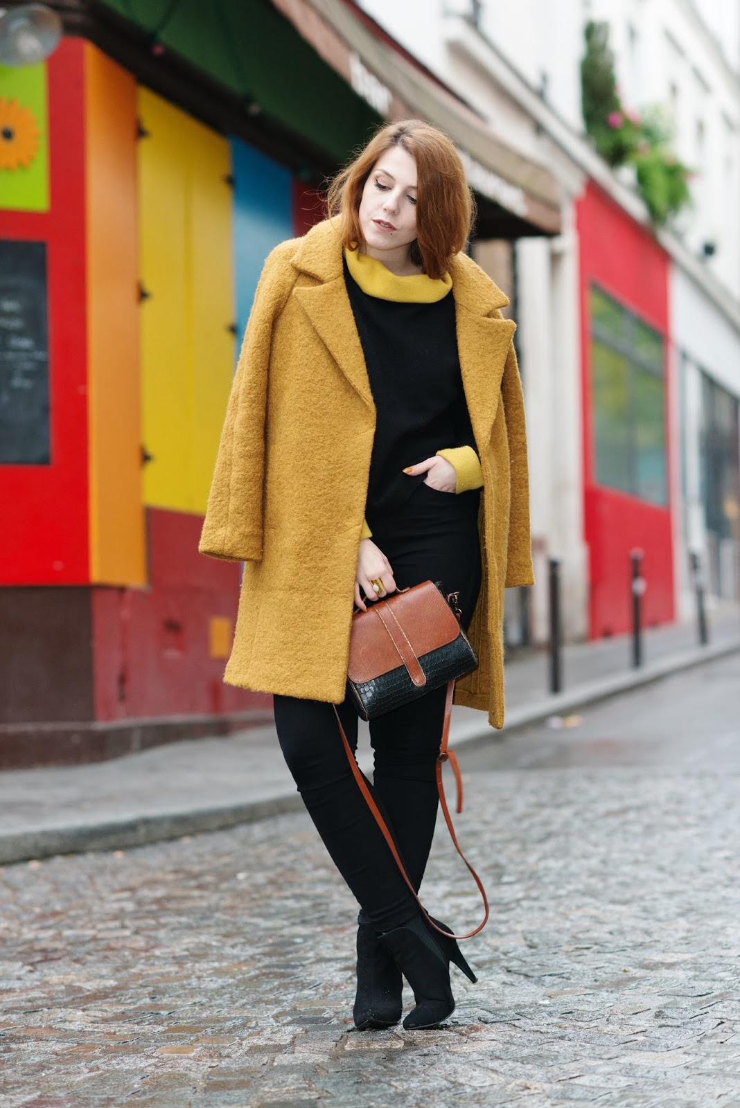 manteau promod jaune