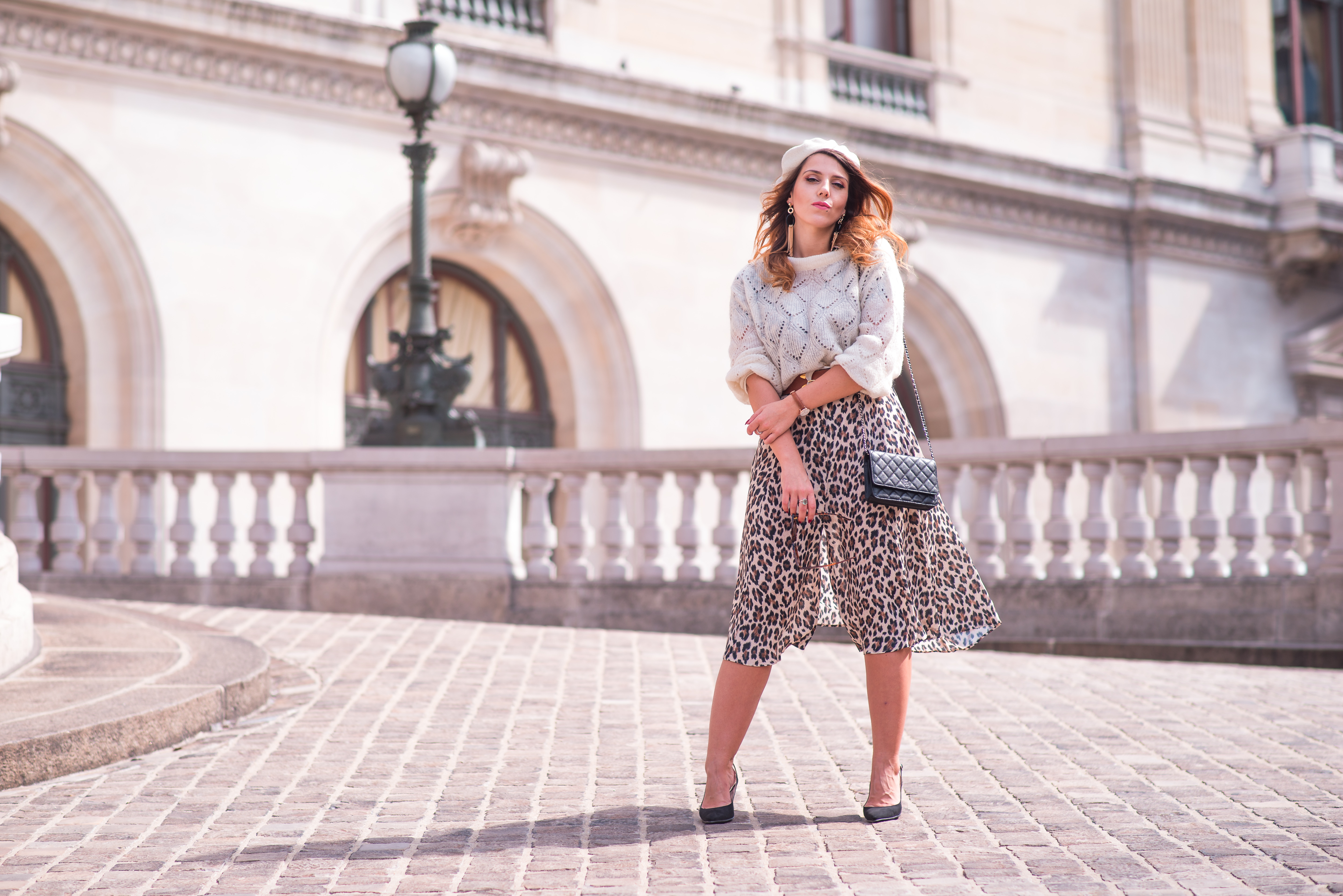 robe imprimé léopard sac chanel blog rétro paris blog vintage paris charlie sugar town Opéra 