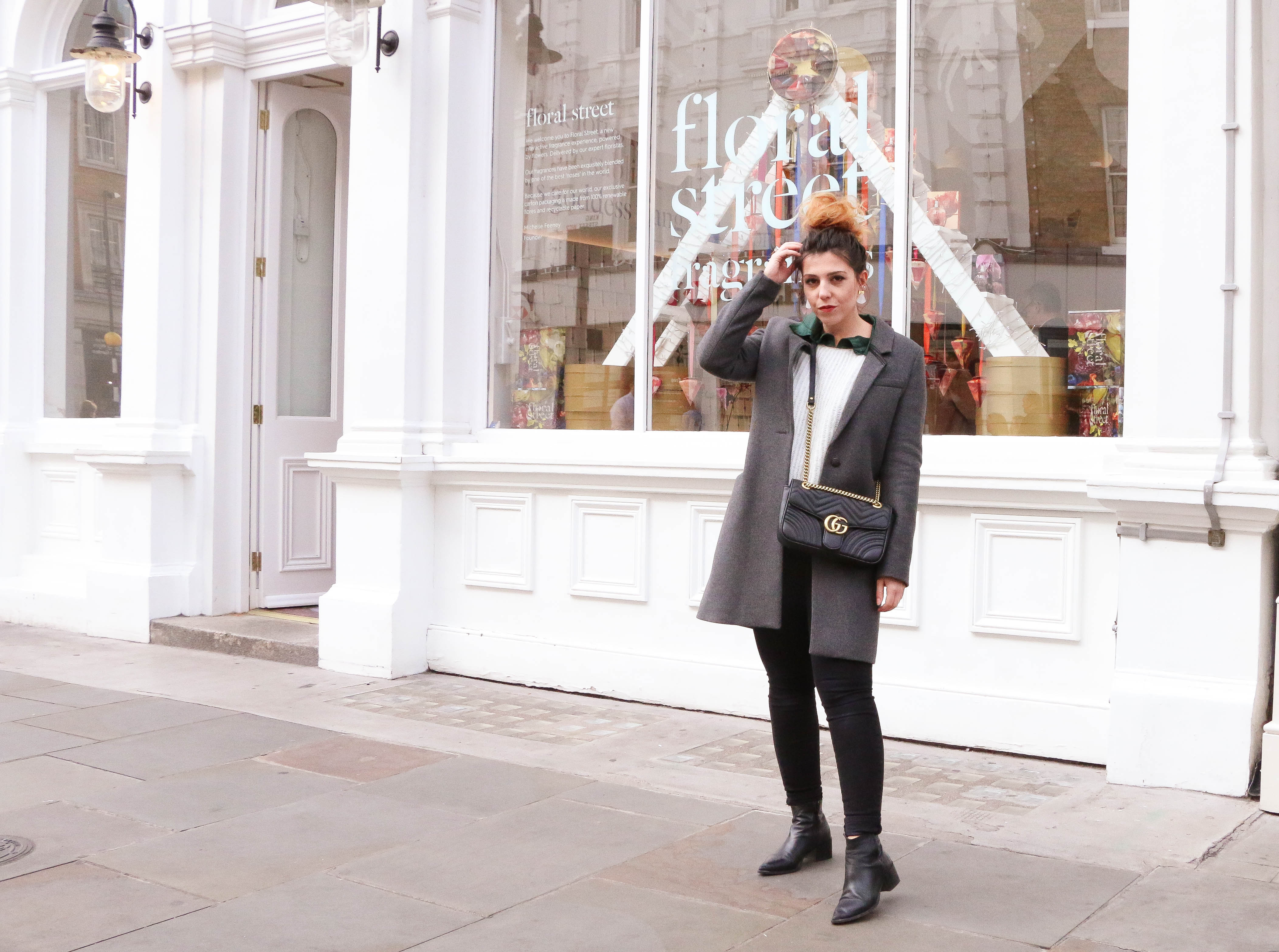 Look rock IKKS Londres blogger voyage, voyage Angleterre, Piccadilly Circus Covent Garden sac gucci Charlie Sugar Town