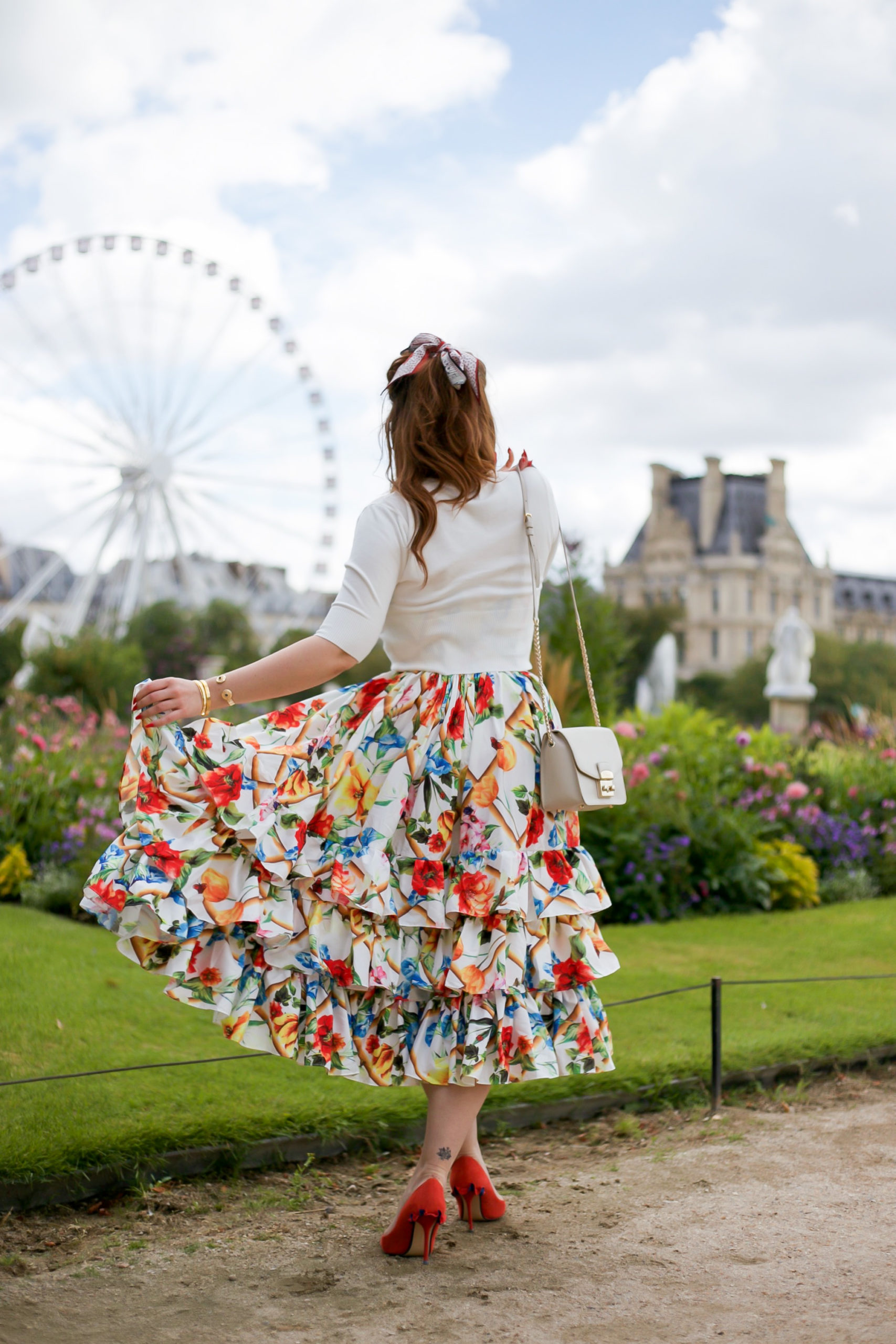 robe fleurie à volants Charlie Sugar Town Paris Blog mode vintage rétro