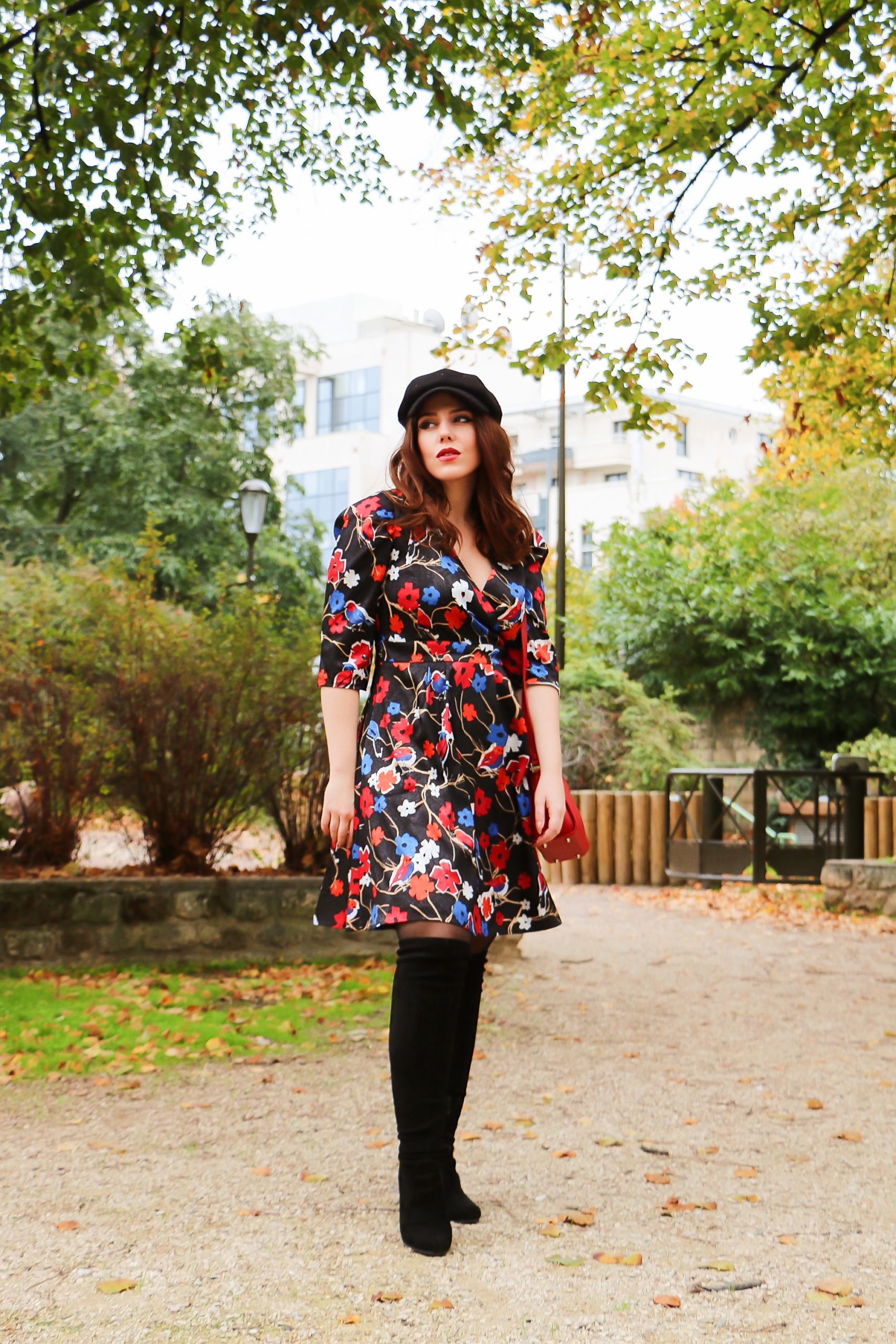 robe colorée et satinée imprimé floral Héroïnes Paris