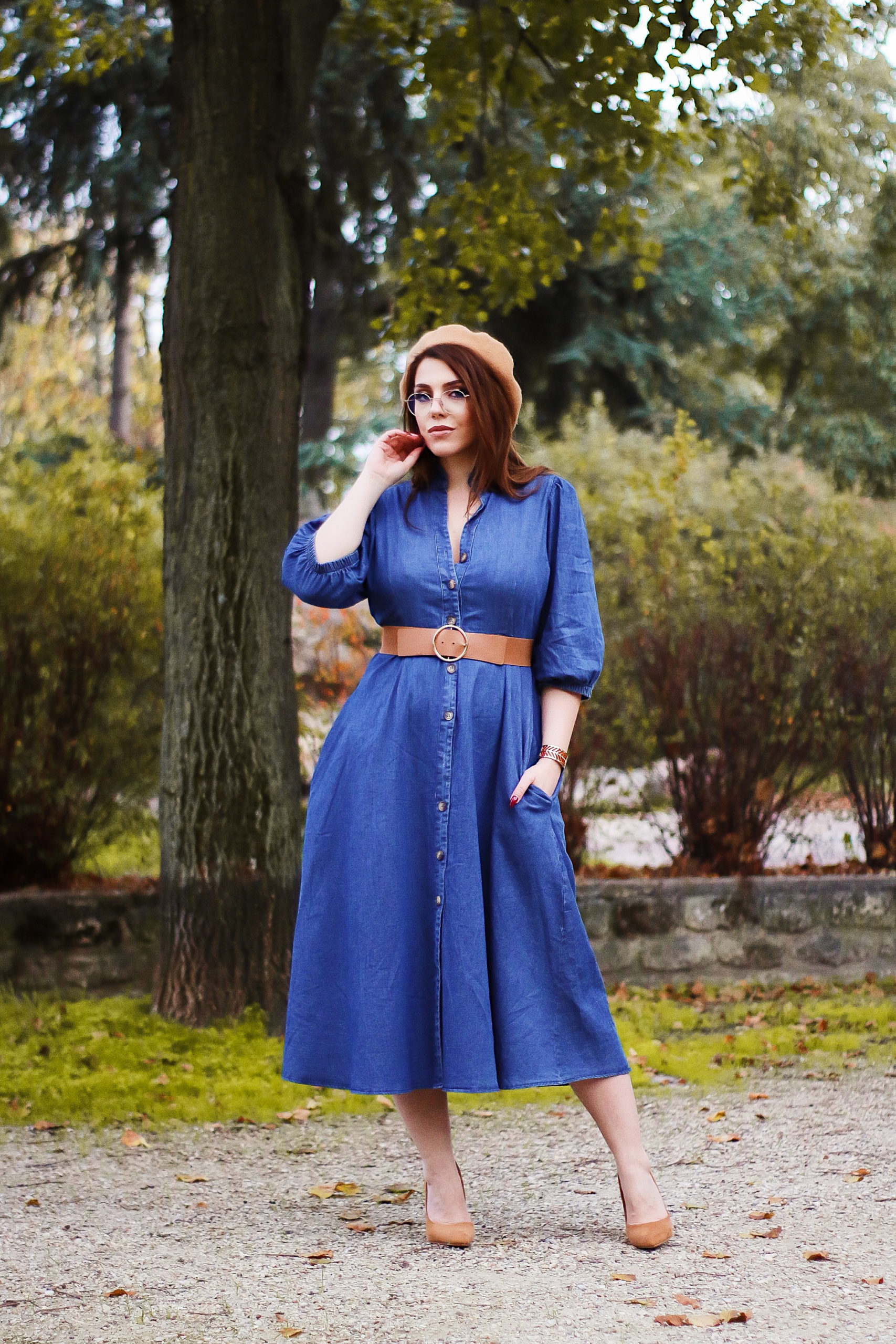 Robe denim élégante rétro 3 suisses 