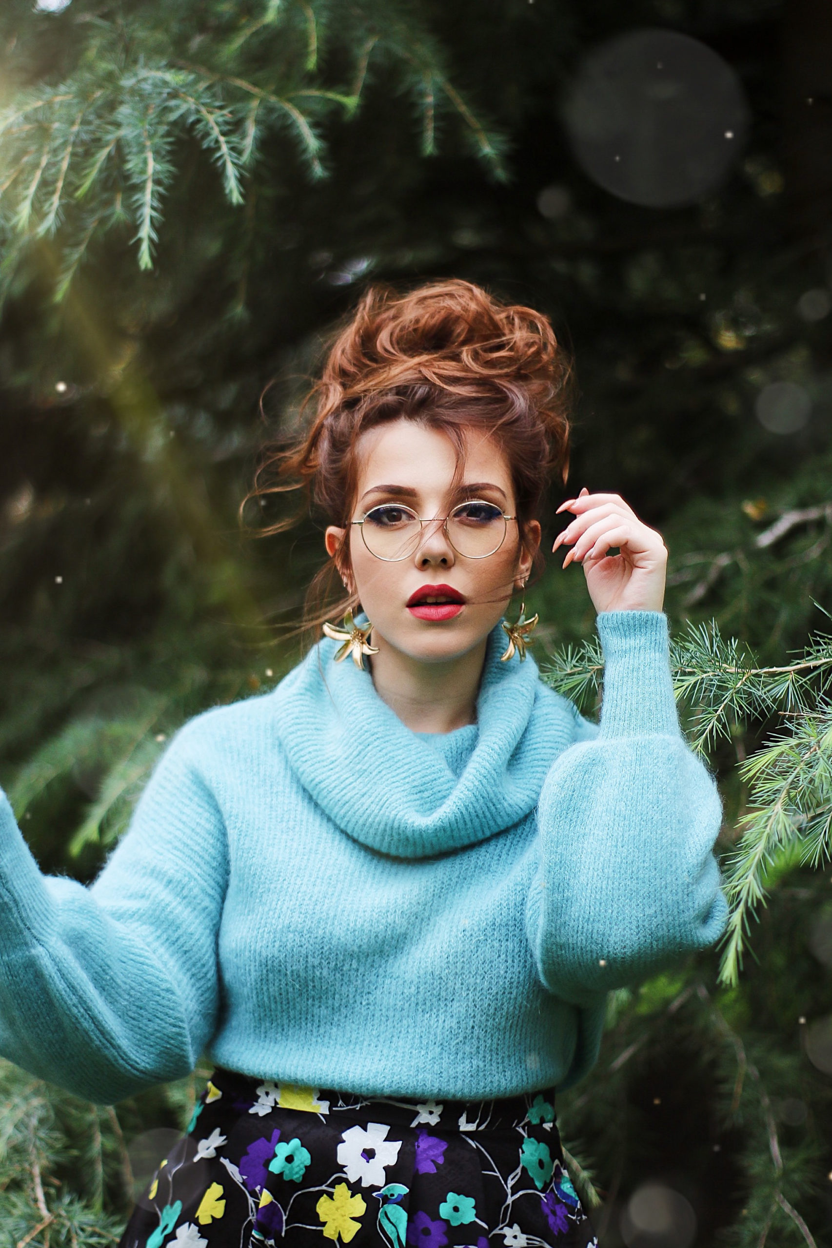 Pull bleu lagon turquoise en laine pour l'hiver